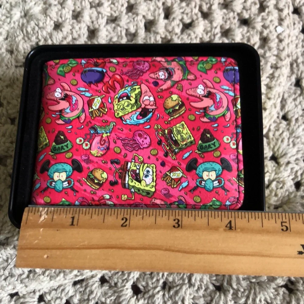 Buckle-Down Pink SpongeBob Patterned Bifold Wallet